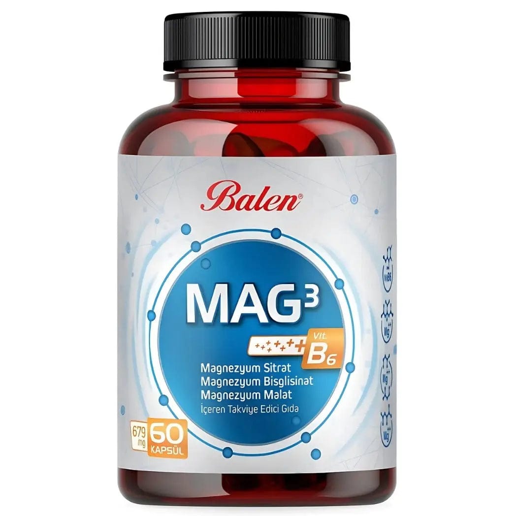 Mag 3 Magnezyum Sitrat & Bisglisinat & Malat