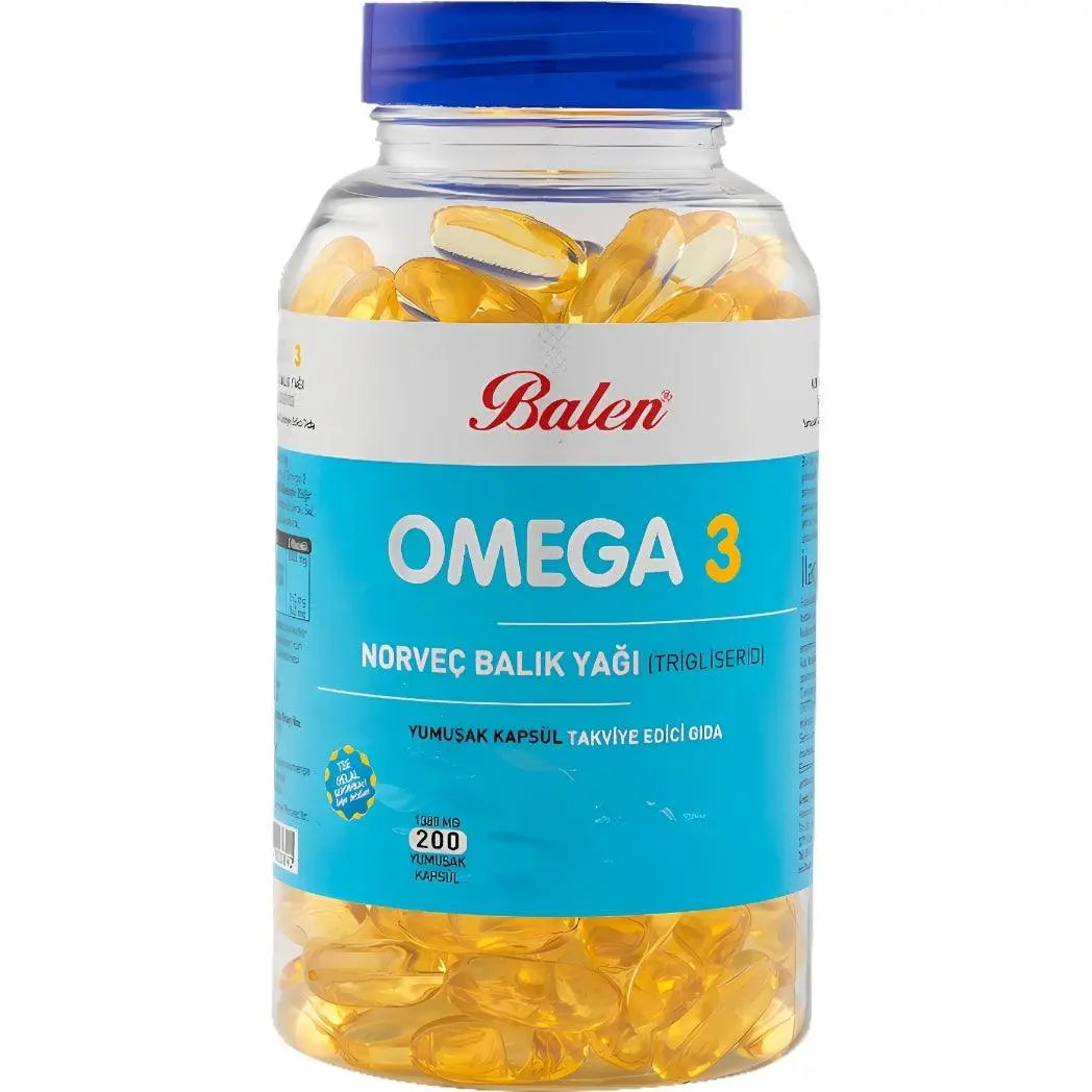 Omega 3 Norveç Balık Yağı (TRİGLİSERİD) 1380 Mg 200 Kapsül - TazeAktar